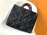 Louis Vuitton LV Onthego Bags Handbags Black Embroidery M21069