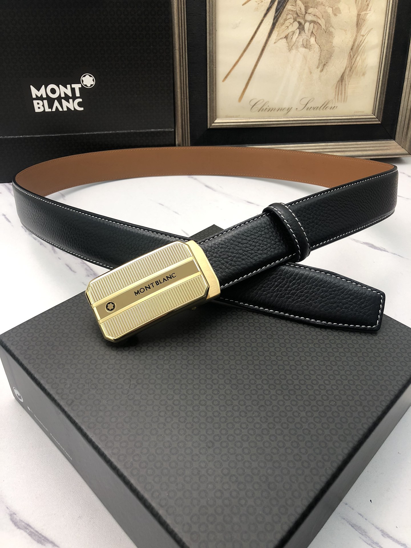 [Montblanc Belts]Montblanc automatic button original original order, first lay