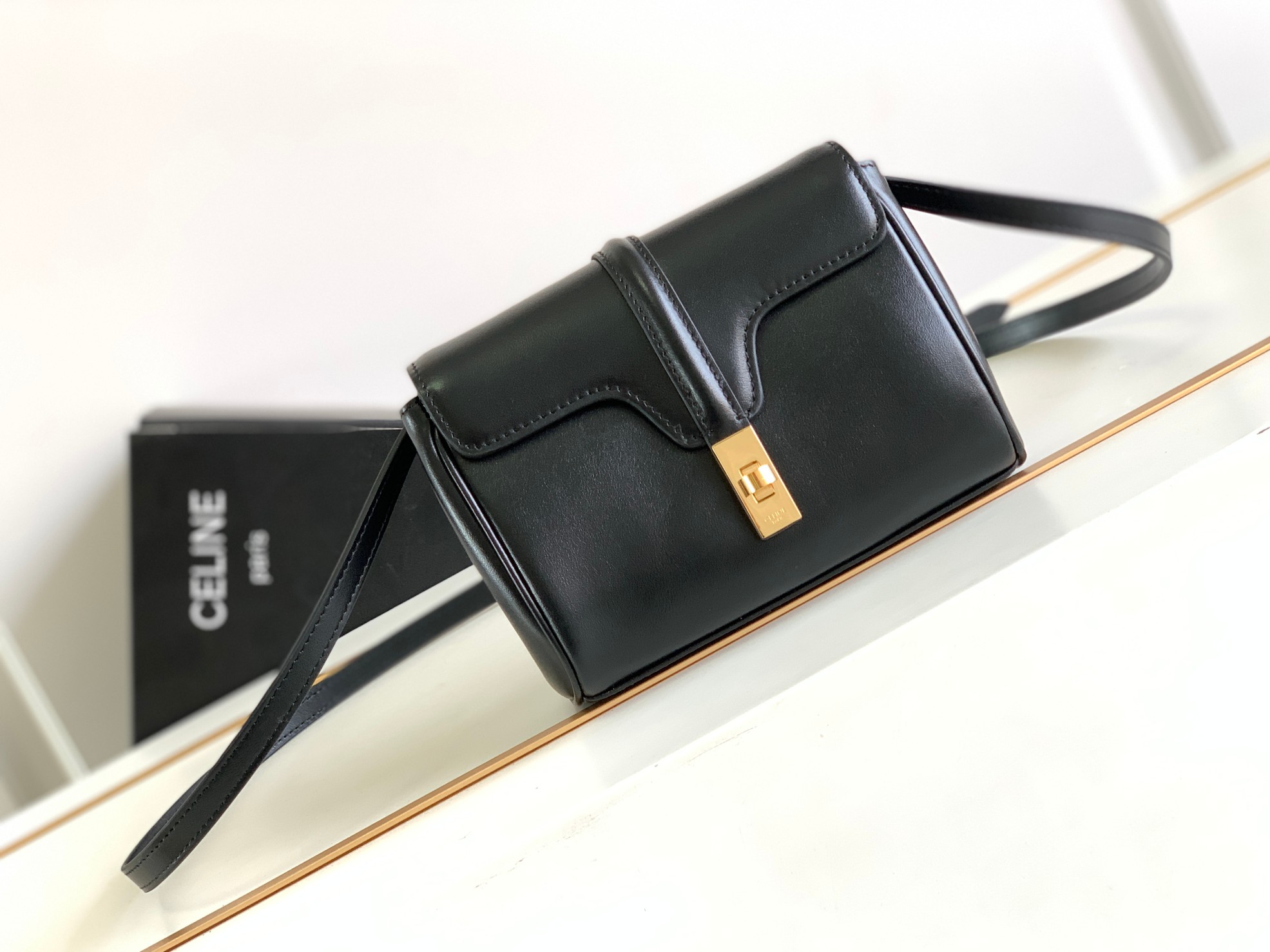 24s spring new products from the original factory|CELINE SOFT 16 mini smooth cow leather handbag