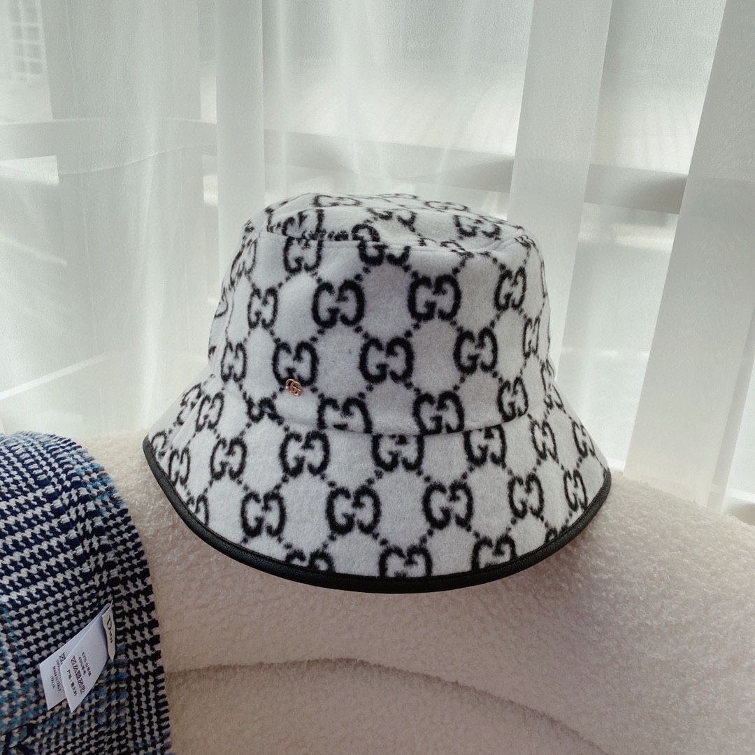 Gucci Wool Blend Bucket Hat | Stylish and Warm for Fall & Winter