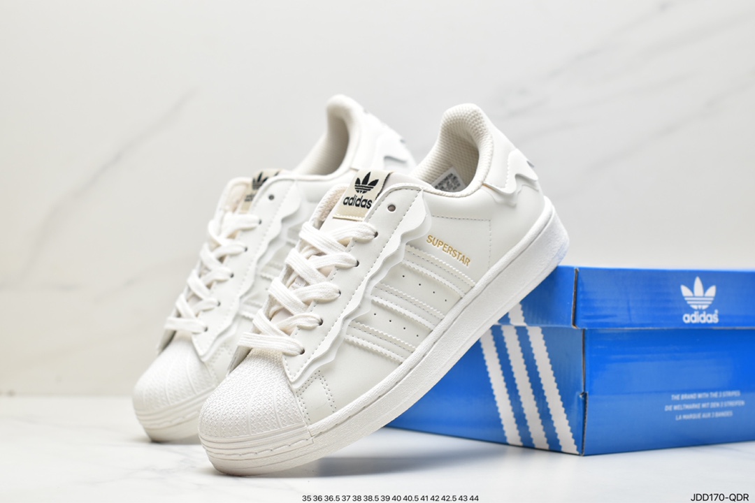 Adidas clover Originals Superstar ”Sail/Green/Lace” shell head GW4441