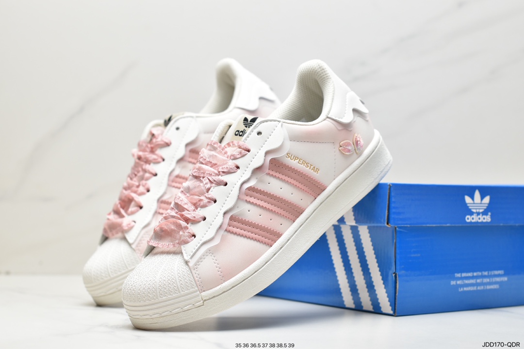 Adidas clover Originals Superstar ”Sail/Green/Lace” shell head GW4441