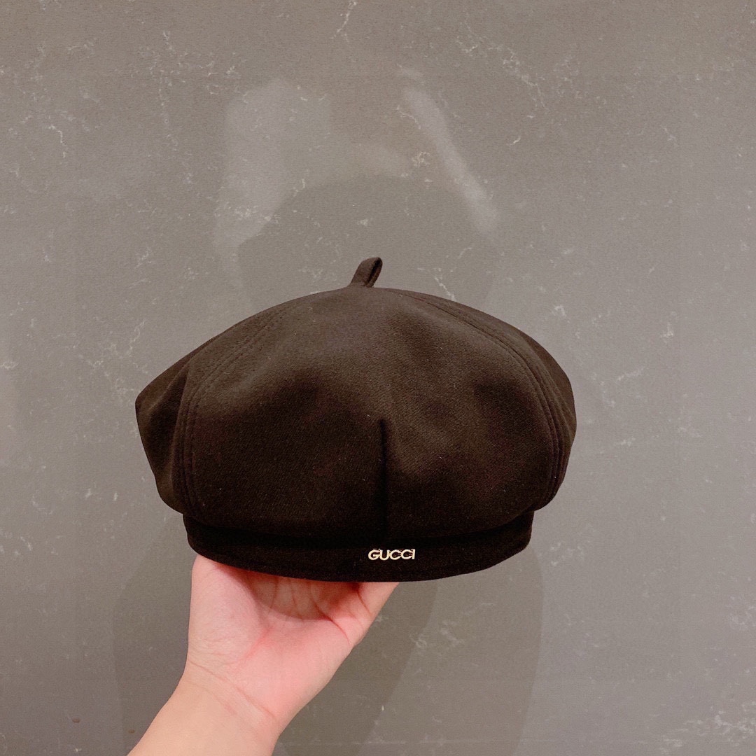 At Cheap Price
 Gucci Hats Berets Hot Sale
 Beige Black Green White Cotton Fall/Winter Collection