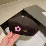 Dior Hats Berets Black White Wool Fall/Winter Collection