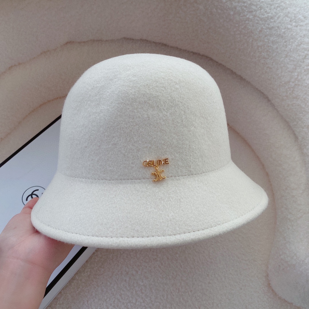 Celine Fashion
 Hats Bucket Hat Straw Hat Wool Fall/Winter Collection