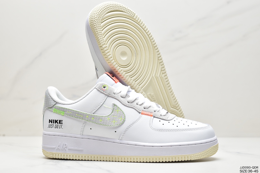 耐克Nike Air Force 1 Low Just Do It 白灰空军一号 FB1853-111