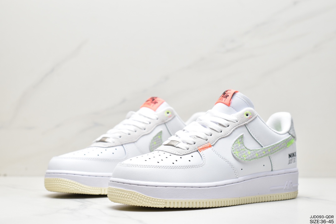 耐克Nike Air Force 1 Low Just Do It 白灰空军一号 FB1853-111