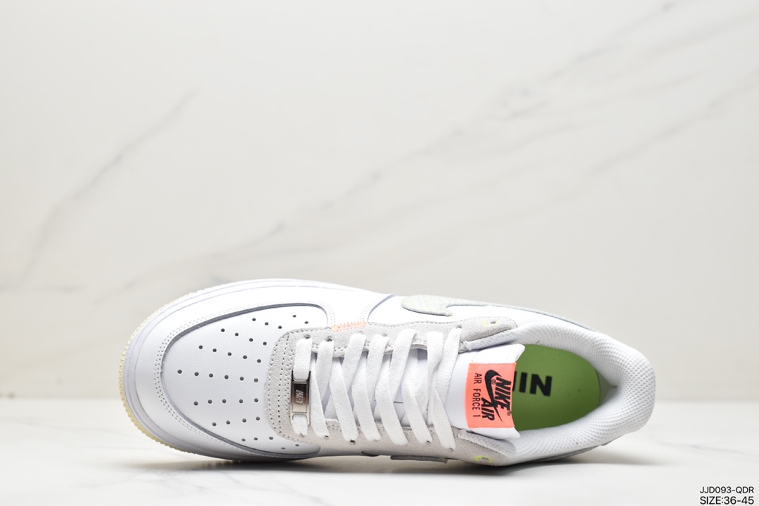 耐克Nike Air Force 1 Low Just Do It 白灰空军一号 FB1853-111