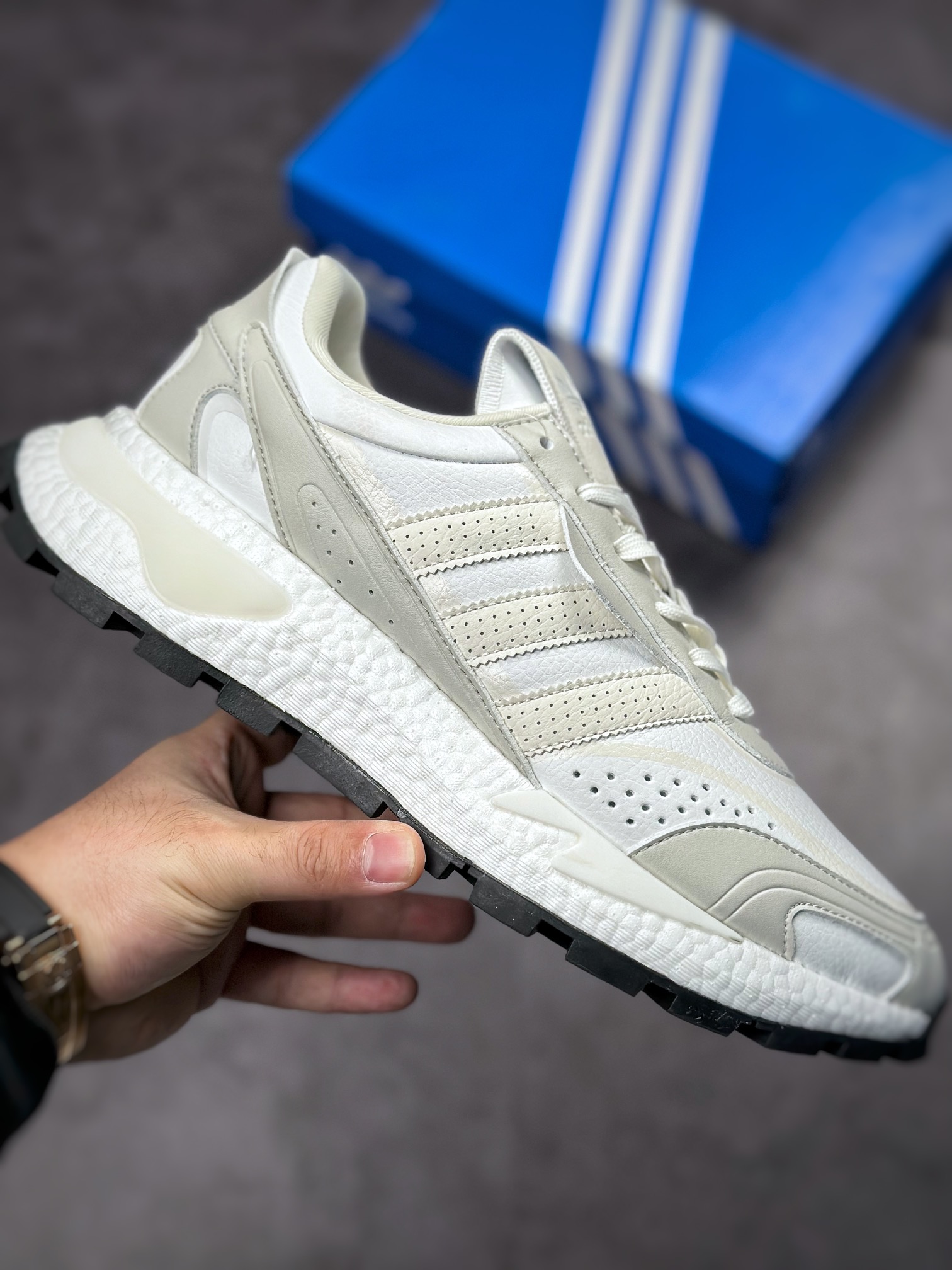 Adidas Retropy P9 popcorn midsole super elastic popcorn midsole casual running shoes GW9340