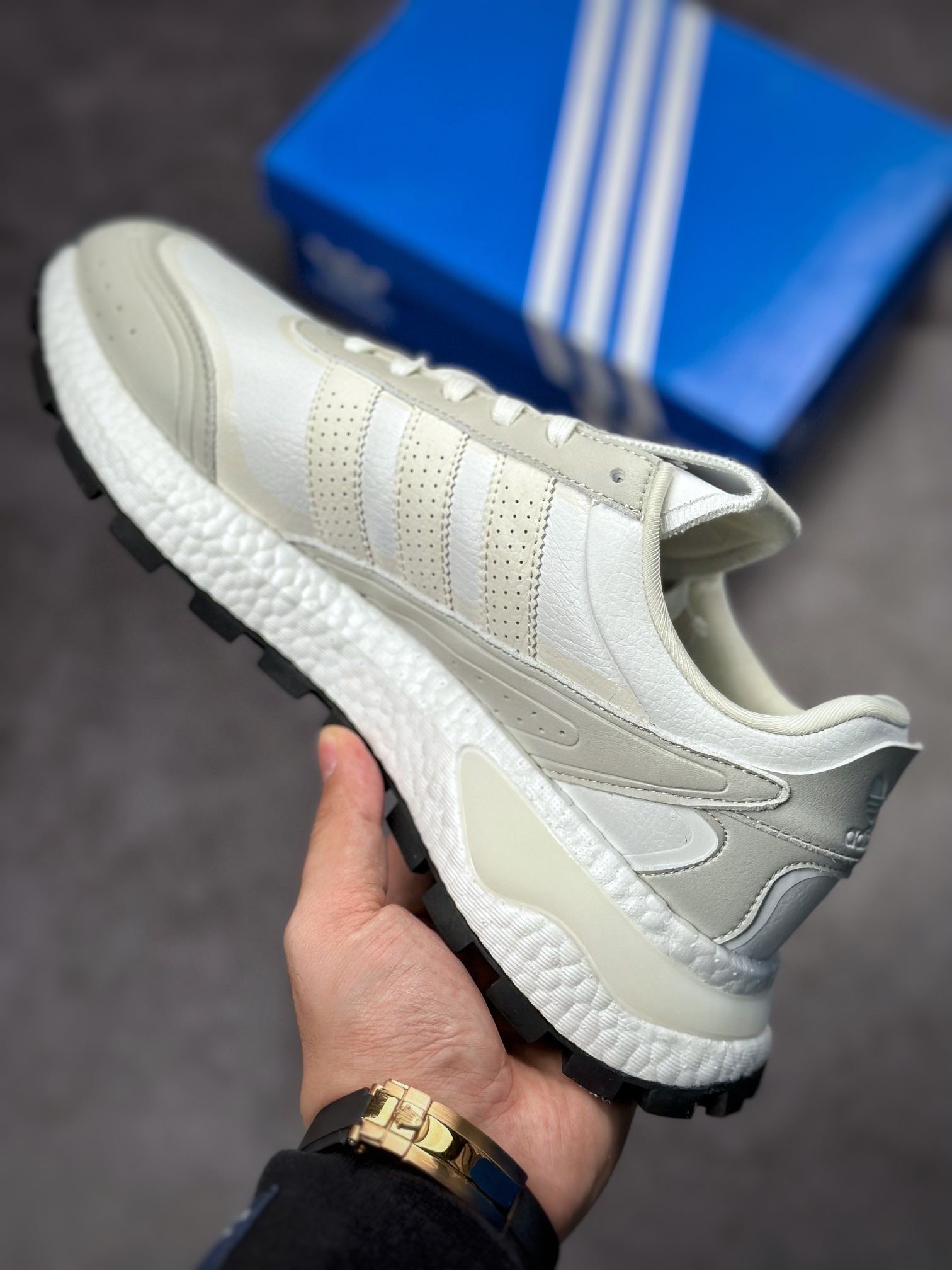 Adidas Retropy P9 popcorn midsole super elastic popcorn midsole casual running shoes GW9340