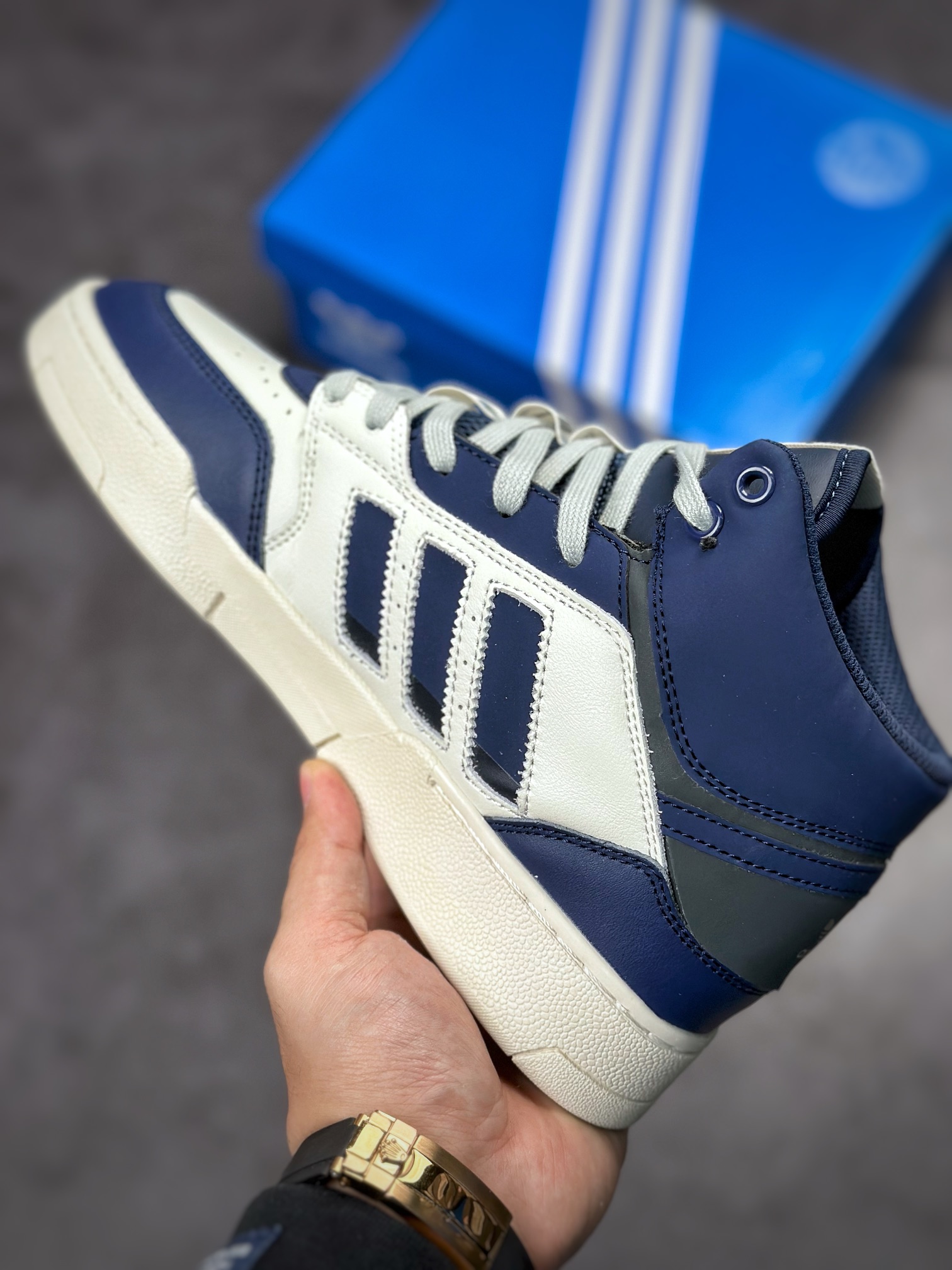 Overseas channel version original box original label Adidas Drop Step high-top classic campus retro sneakers HQ6946