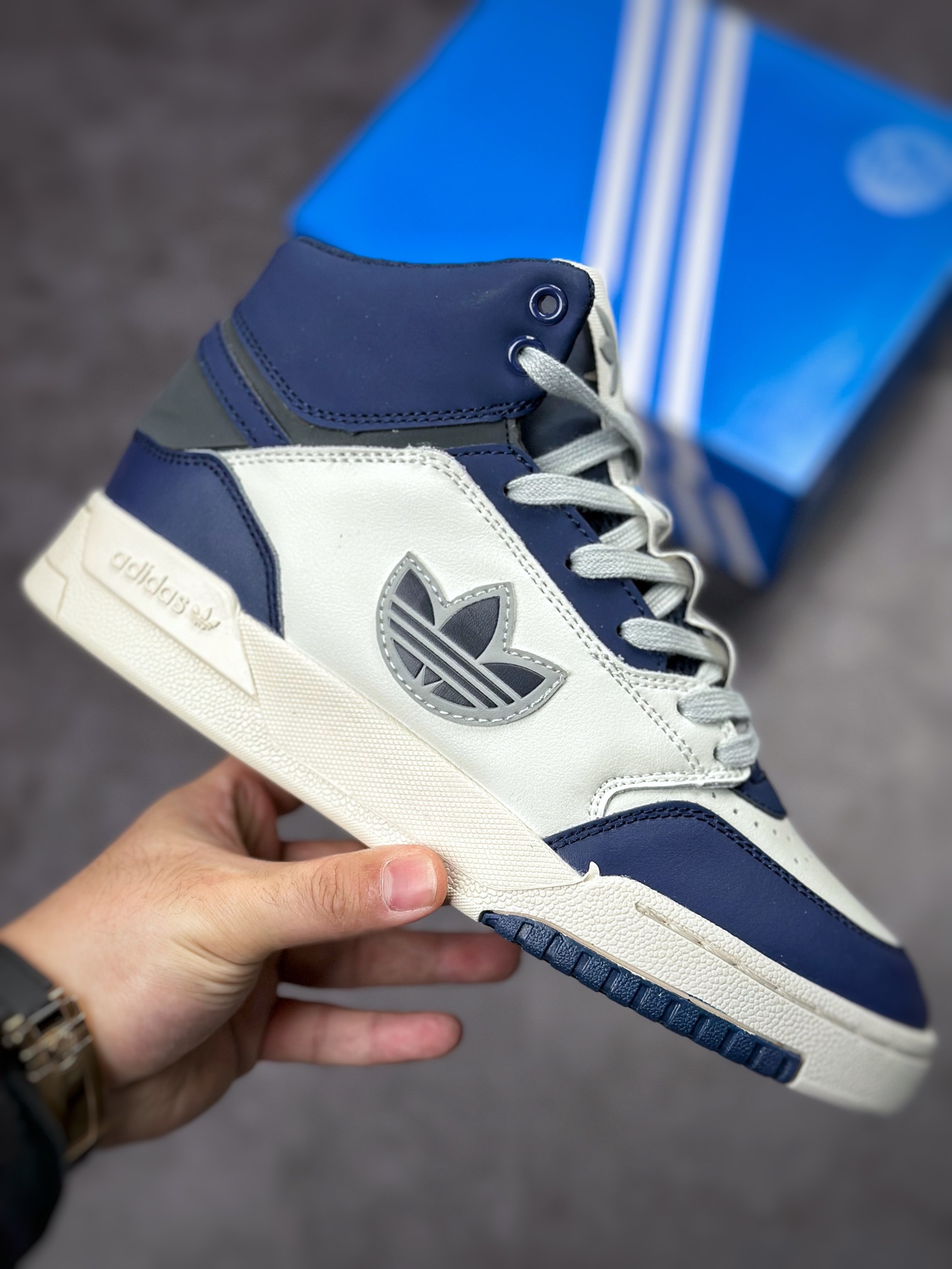 Overseas channel version original box original label Adidas Drop Step high-top classic campus retro sneakers HQ6946