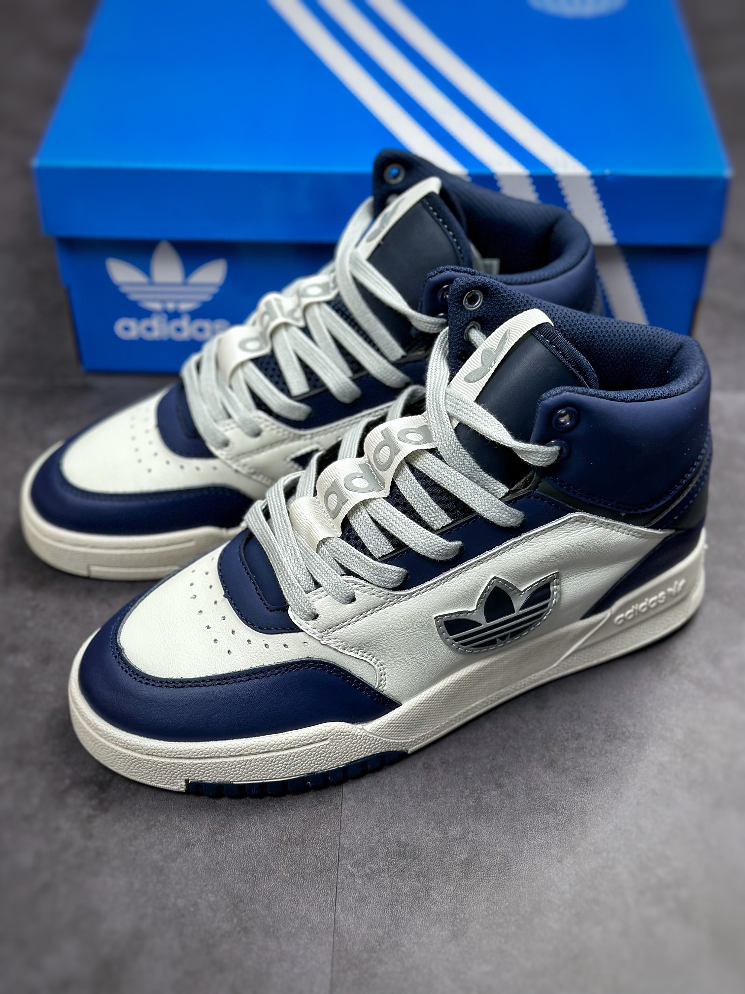 Overseas channel version original box original label Adidas Drop Step high-top classic campus retro sneakers HQ6946