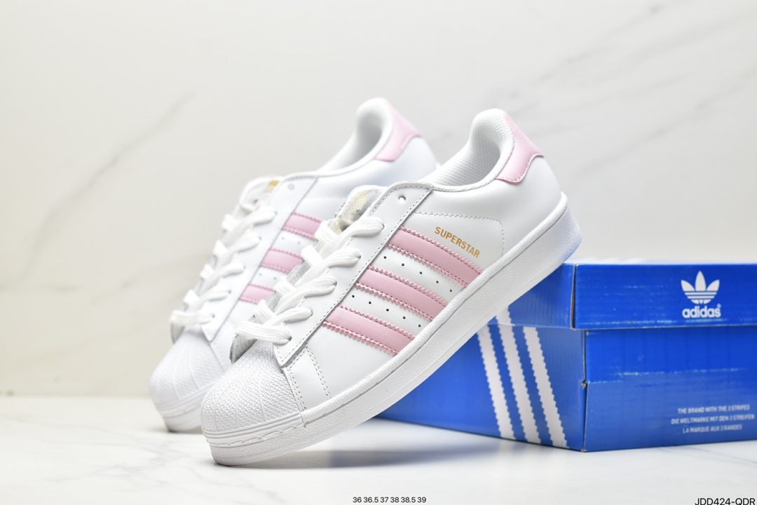 Adidas Originals SUPERSTAR W white blue gray shell head CP9502