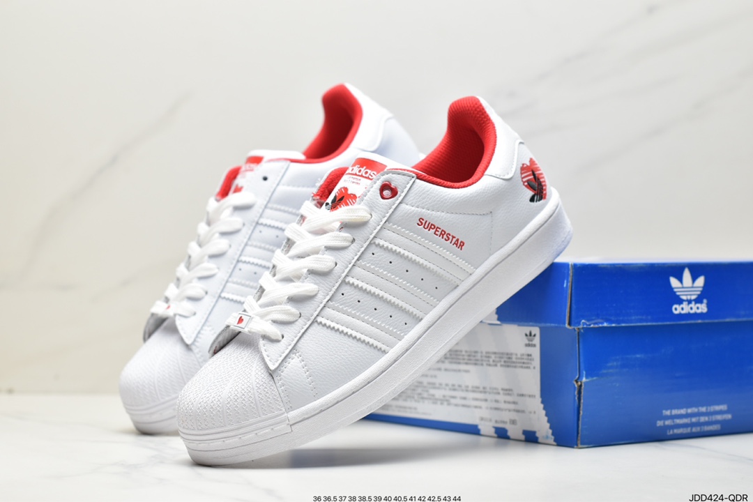 Adidas Originals SUPERSTAR W white blue gray shell head CP9502