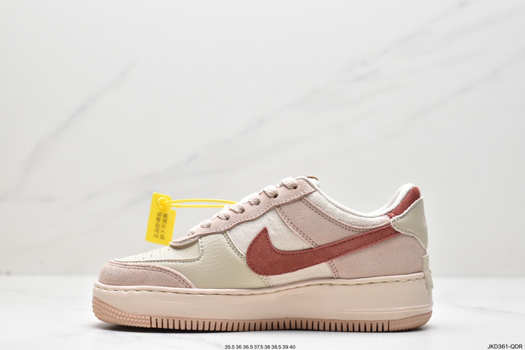 160 Nike WMNS Air Force 1 Shadow 马卡龙军空一号轻增量高低帮搭百板鞋Z4705-200