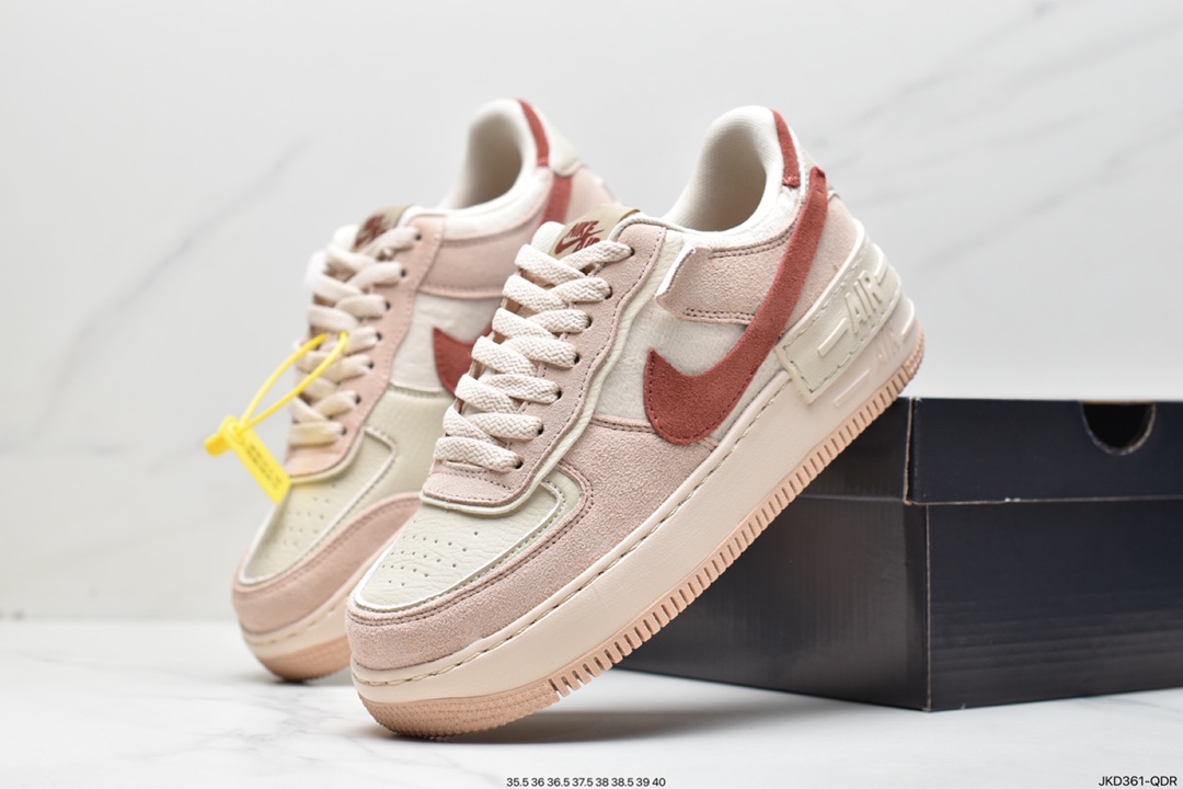 160 Nike WMNS Air Force 1 Shadow 马卡龙军空一号轻增量高低帮搭百板鞋Z4705-200