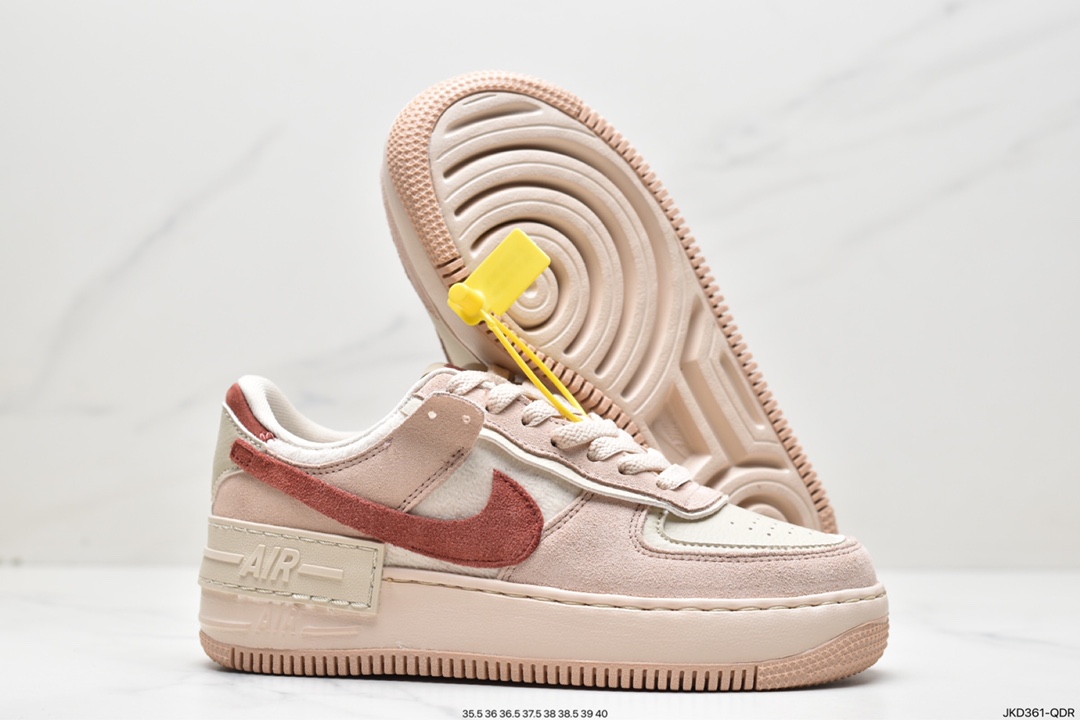 160 Nike WMNS Air Force 1 Shadow 马卡龙军空一号轻增量高低帮搭百板鞋Z4705-200