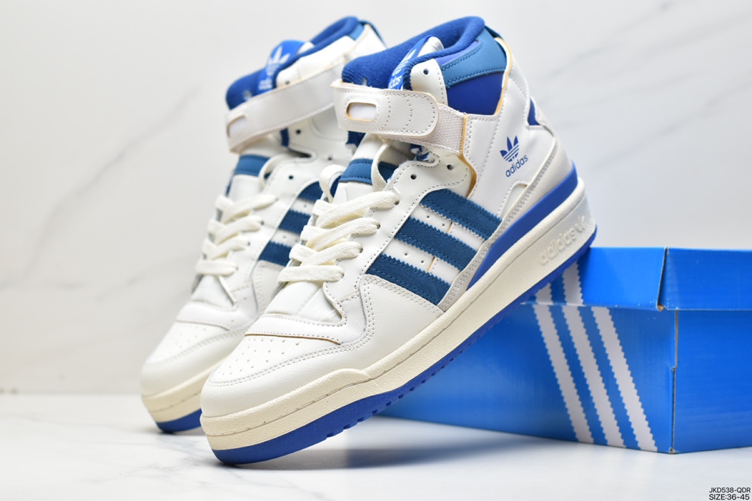 Adidas Originals Forum 84 High Velcro high-top retro lace-up all-match casual sports shoes FY4576