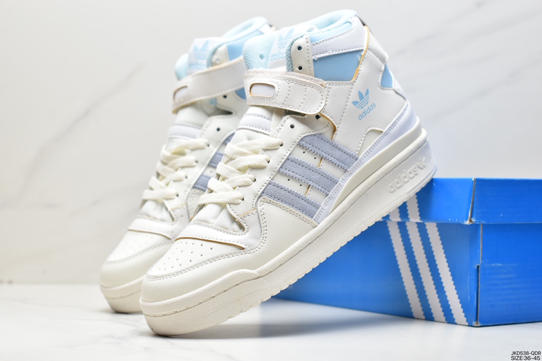 Adidas Originals Forum 84 High Velcro high-top retro lace-up all-match casual sports shoes FY4576