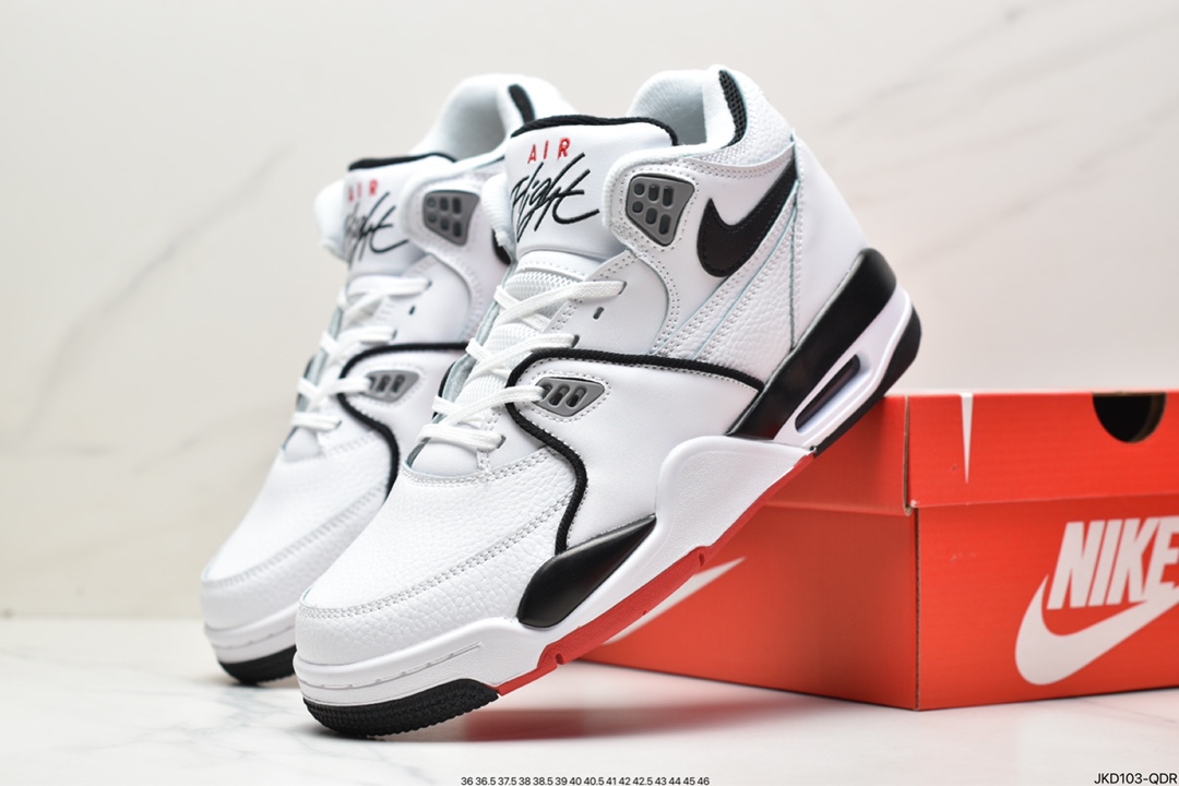 160 耐克Nike Air Flight 89”White/Purple”飞行兄弟89系列中帮篮球“皮革白紫”CN0050-101