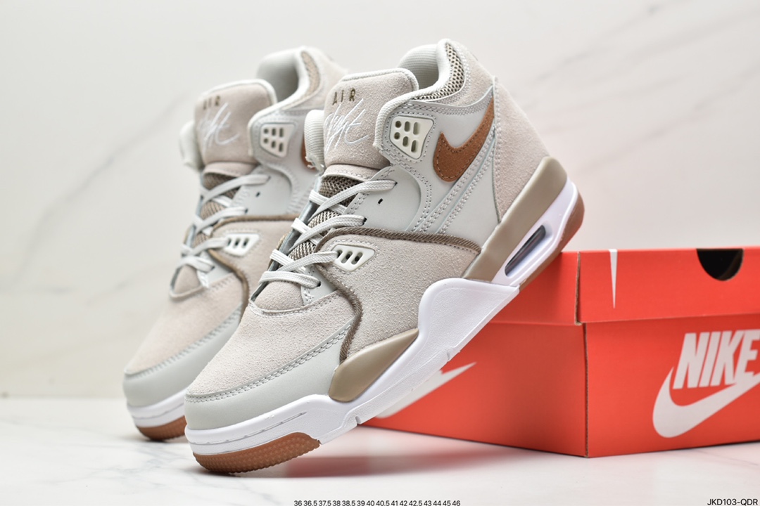 160 耐克Nike Air Flight 89”White/Purple”飞行兄弟89系列中帮篮球“皮革白紫”CN0050-101