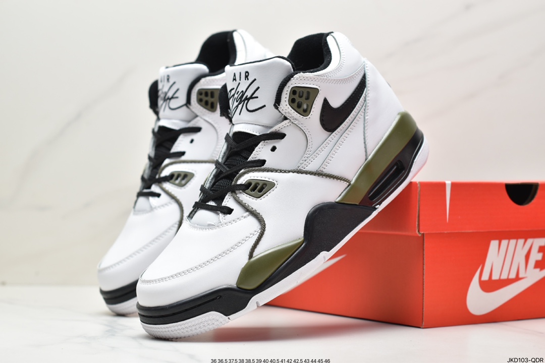 160 耐克Nike Air Flight 89”White/Purple”飞行兄弟89系列中帮篮球“皮革白紫”CN0050-101