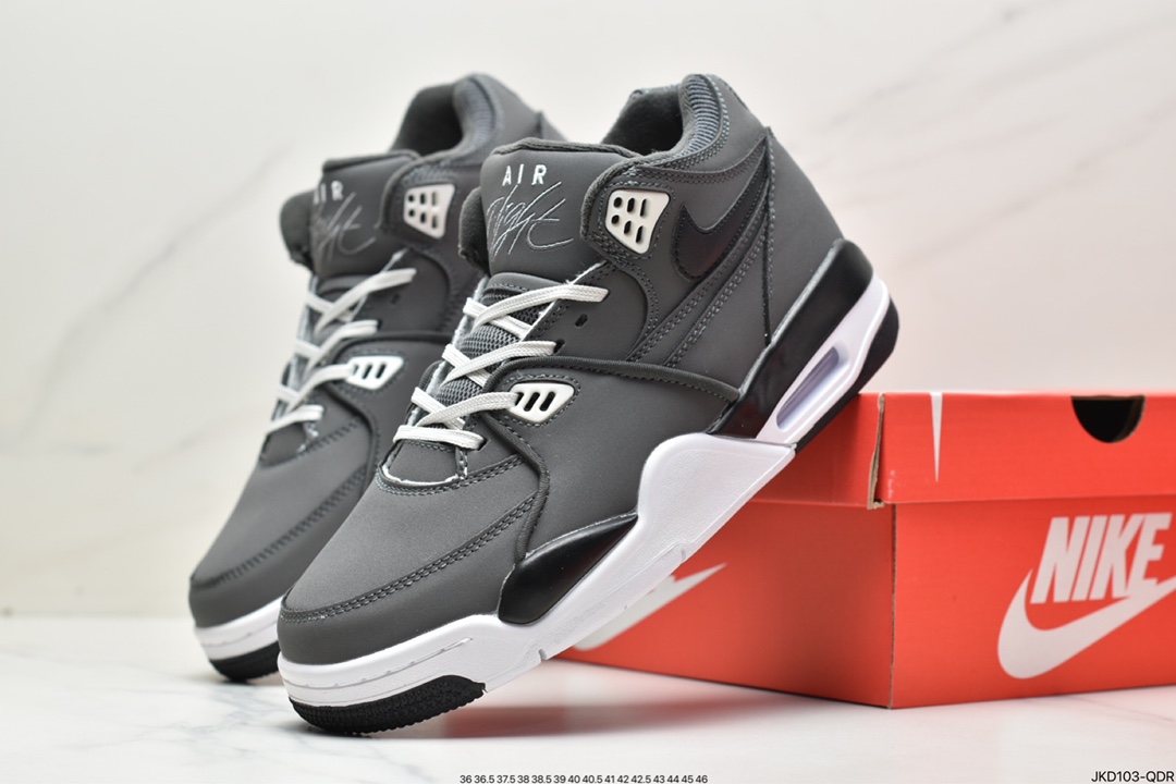 160 耐克Nike Air Flight 89”White/Purple”飞行兄弟89系列中帮篮球“皮革白紫”CN0050-101