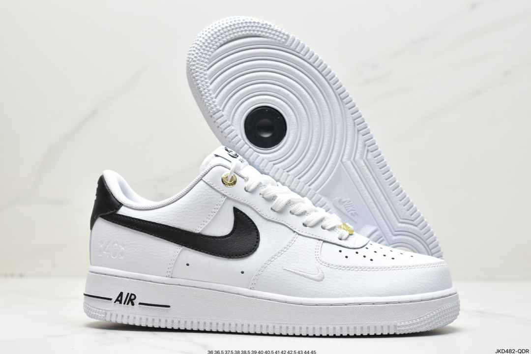 Nike Air Force 1 Low 40th Anniversary White Black Air Force One DQ7658-100