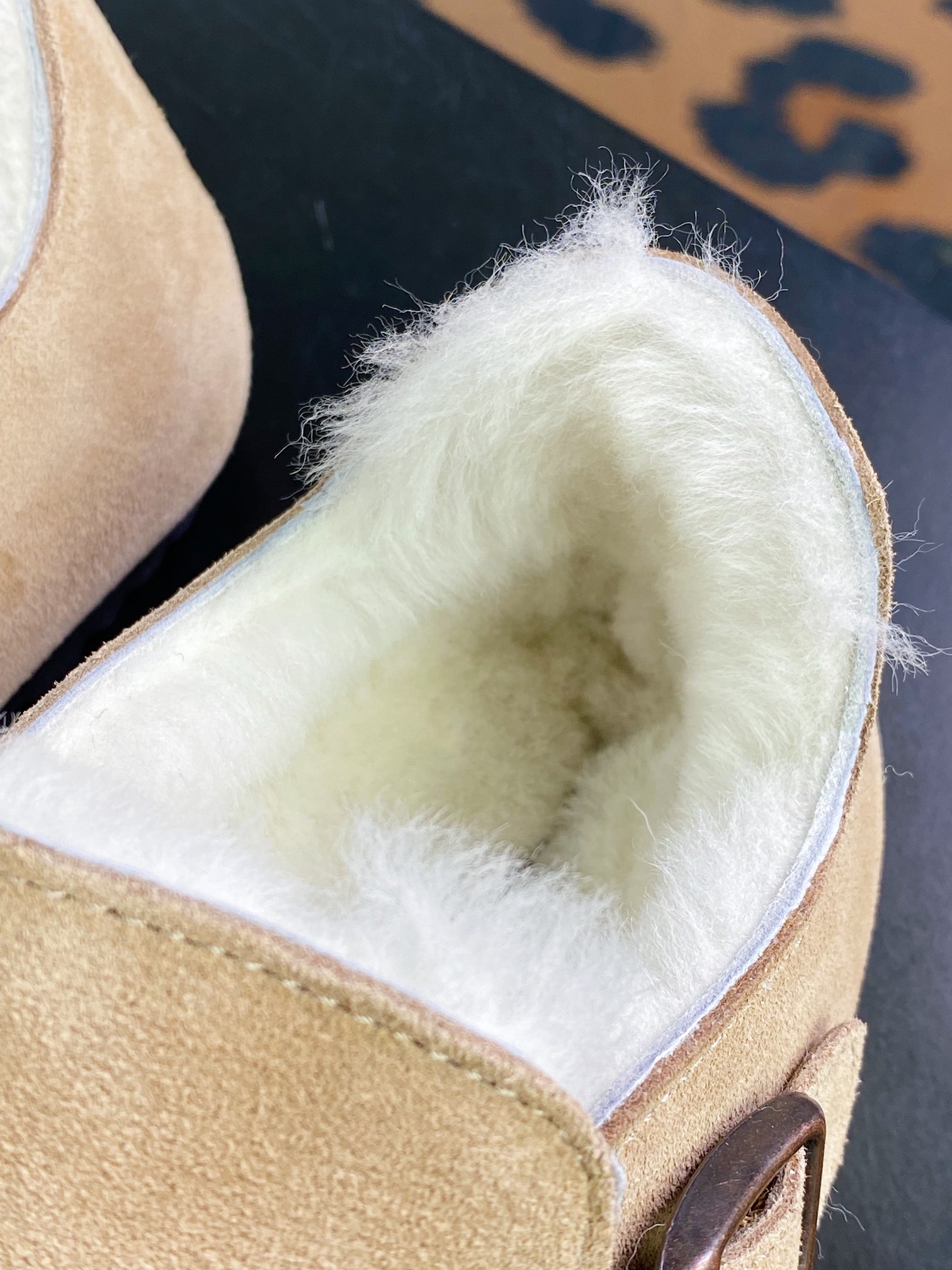 260 Birkenstock London Shearling Suede Leather 伦敦系列女士休闲鞋“翻毛沙灰加绒” 1020568 尺