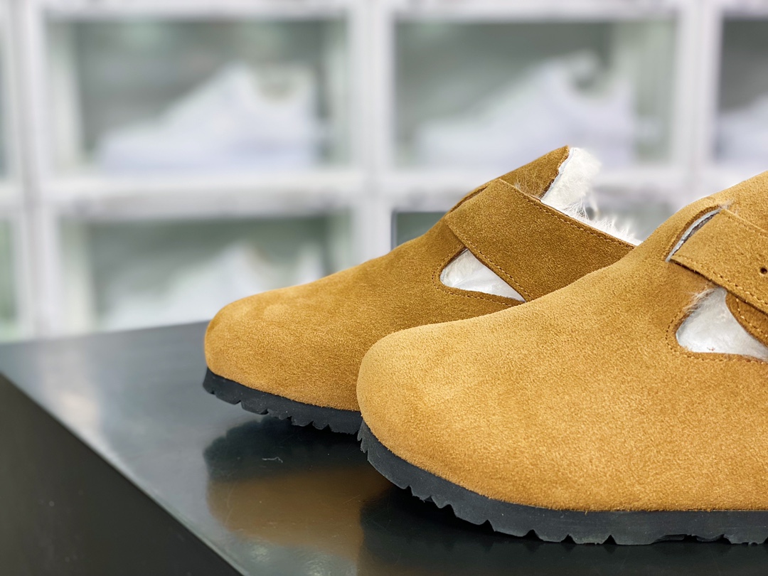 260 Birkenstock London Shearling Suede Leather 伦敦系列女士低帮1014963