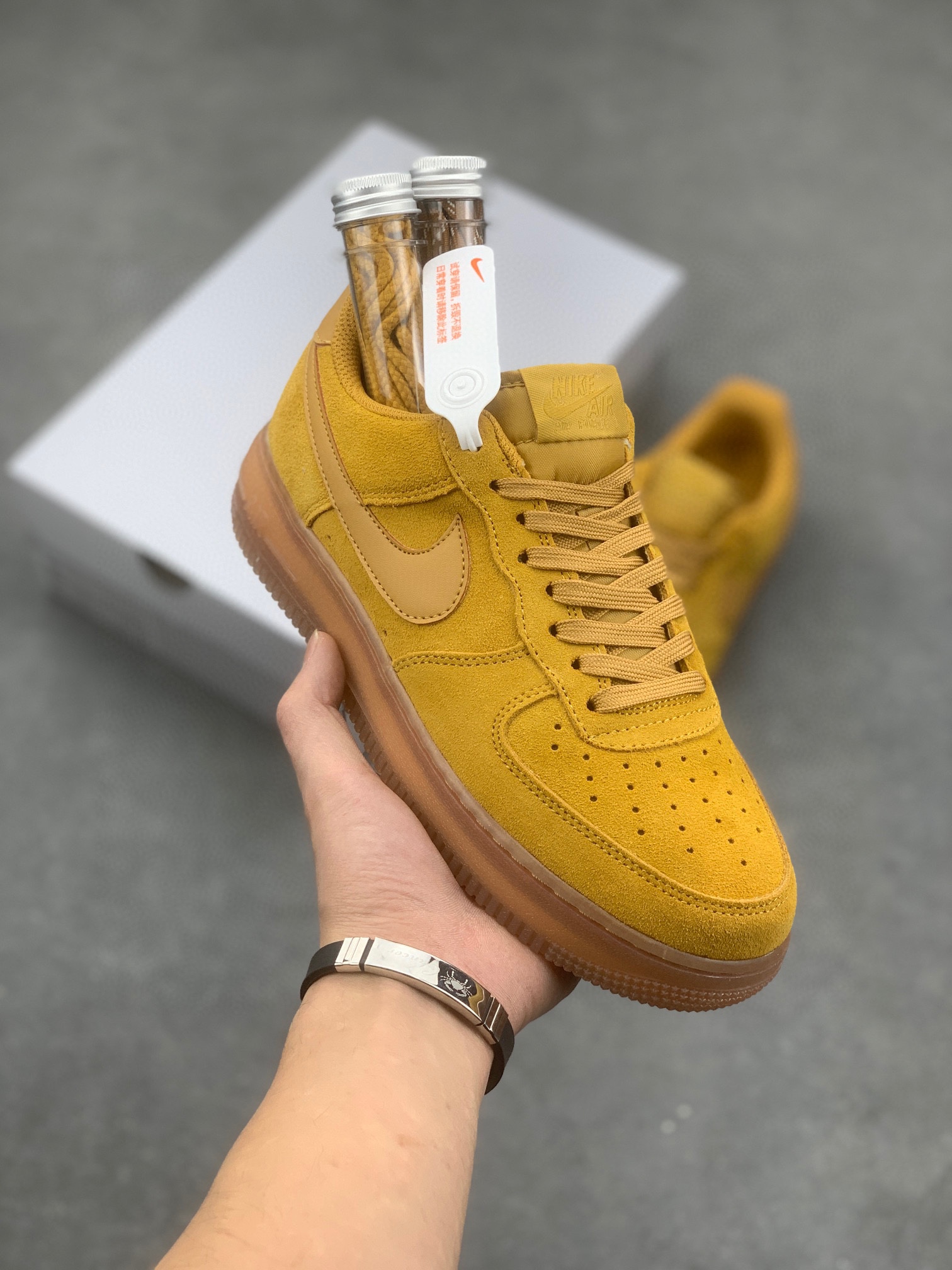 Nike Air Force 1 Low '07 Wheat/Flax: Classic Style, Premium Comfort Sneakers 2 i1670573733 512 0