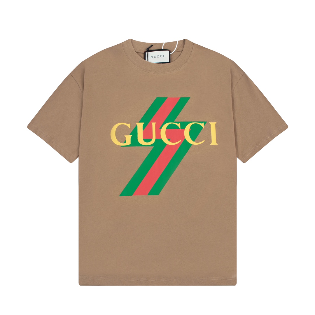 160 Gucci 古驰 23SS春夏新款字母Logo印花短袖