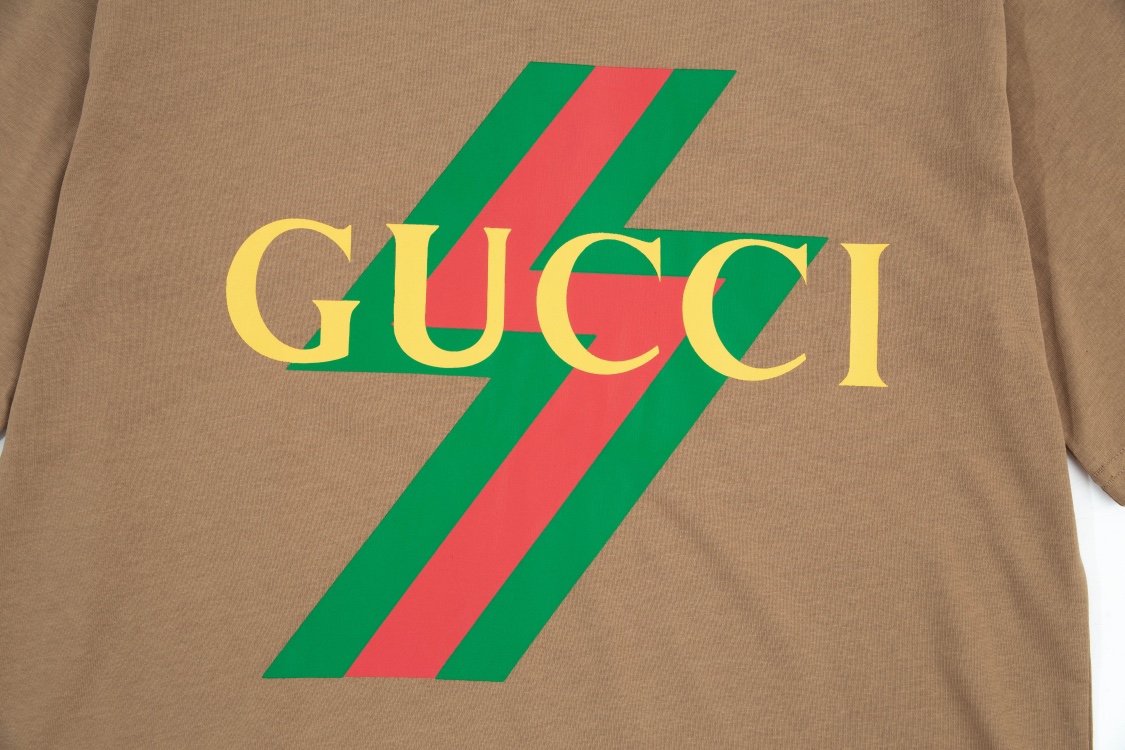 160 Gucci 古驰 23SS春夏新款字母Logo印花短袖