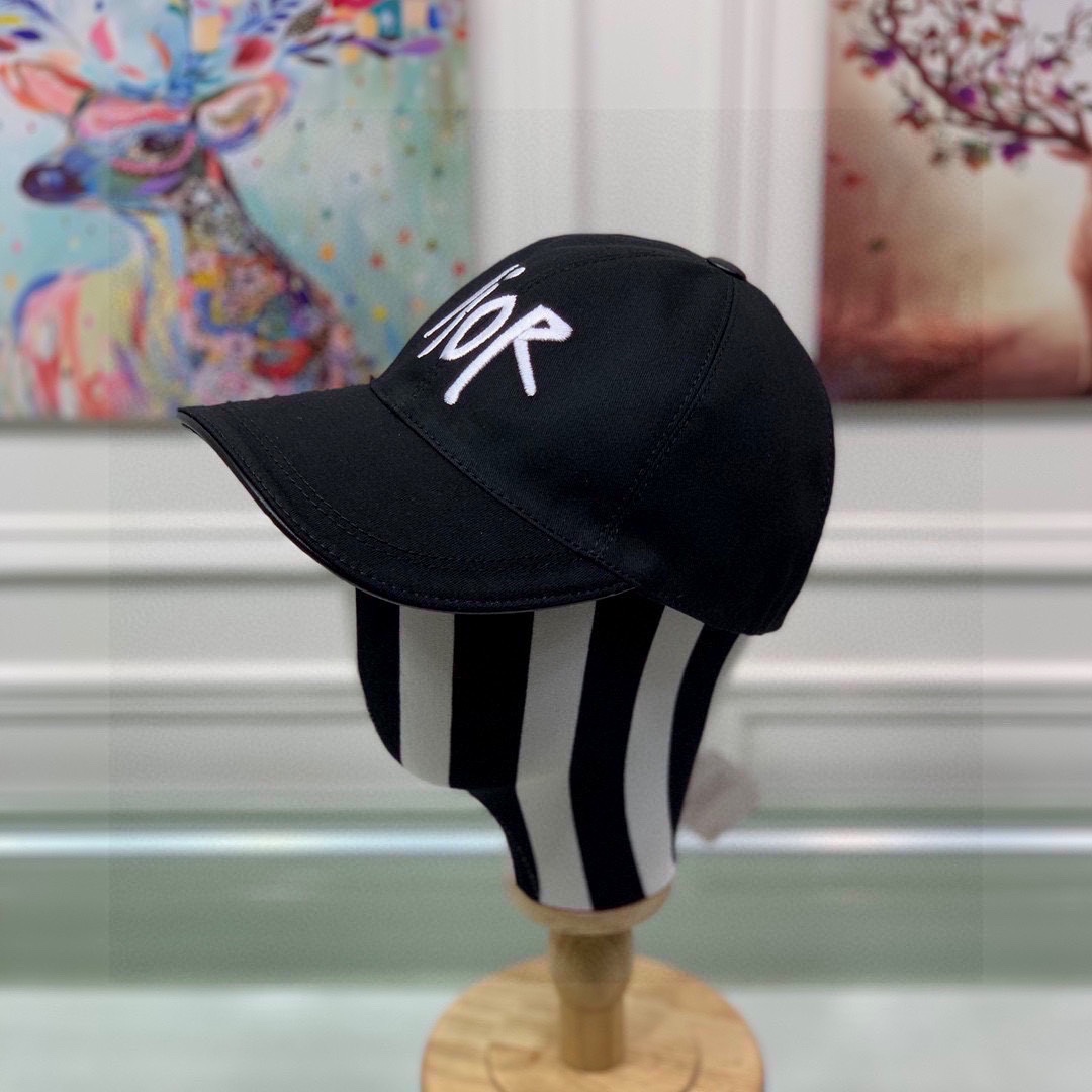 Designer 7 Star Replica
 Dior Hats Baseball Cap Embroidery Cotton Cowhide