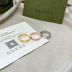 Gucci Jewelry Ring- 7 Star Quality Designer Replica
 Gold Platinum Rose White Yellow Lcon