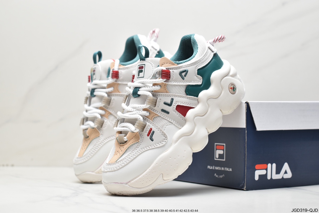 FILA retro single product tide brand FUSION lava shoes daddy shoes thick bottom sneakers F12W312113FSL