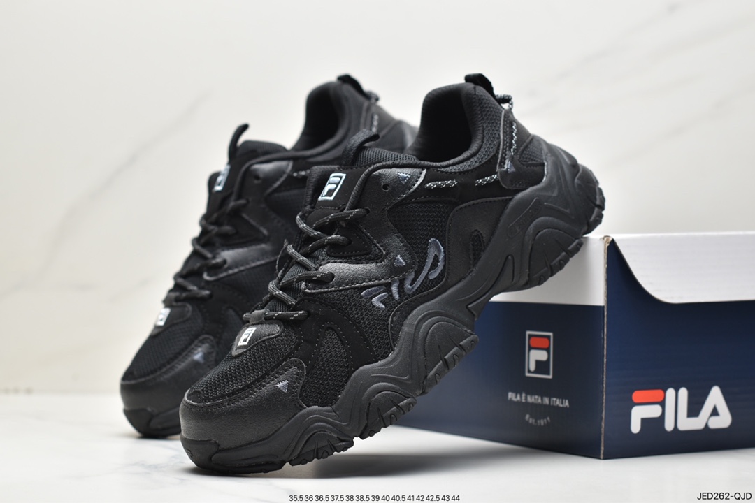 FILA Internet celebrity single product Xiaohongshu recommends popular models FILA thick bottom increased daddy shoes F12M242101ABK