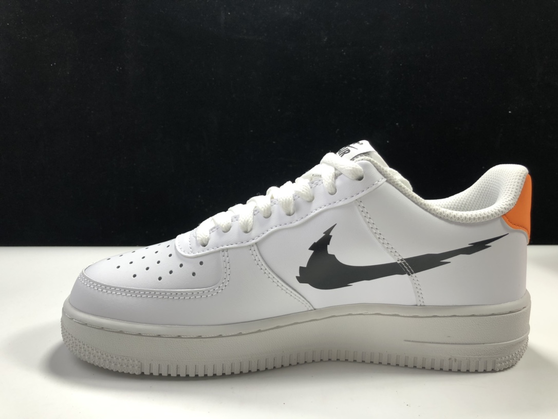 AF1白黑橙low尺码36-45总裁