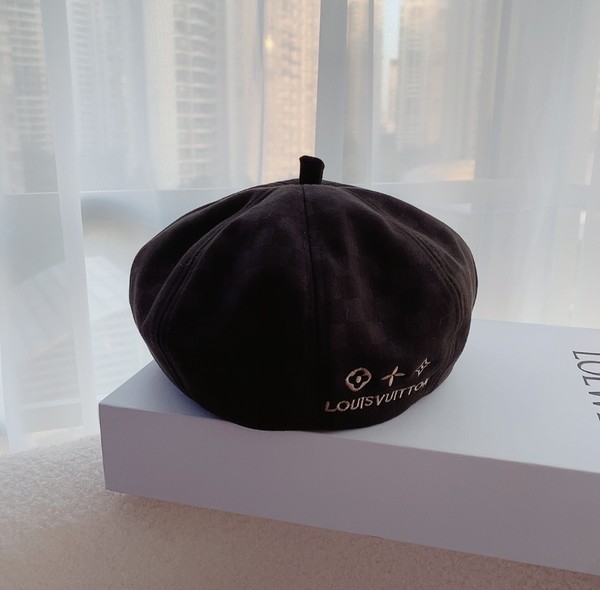 Louis Vuitton Hats Berets Black Khaki