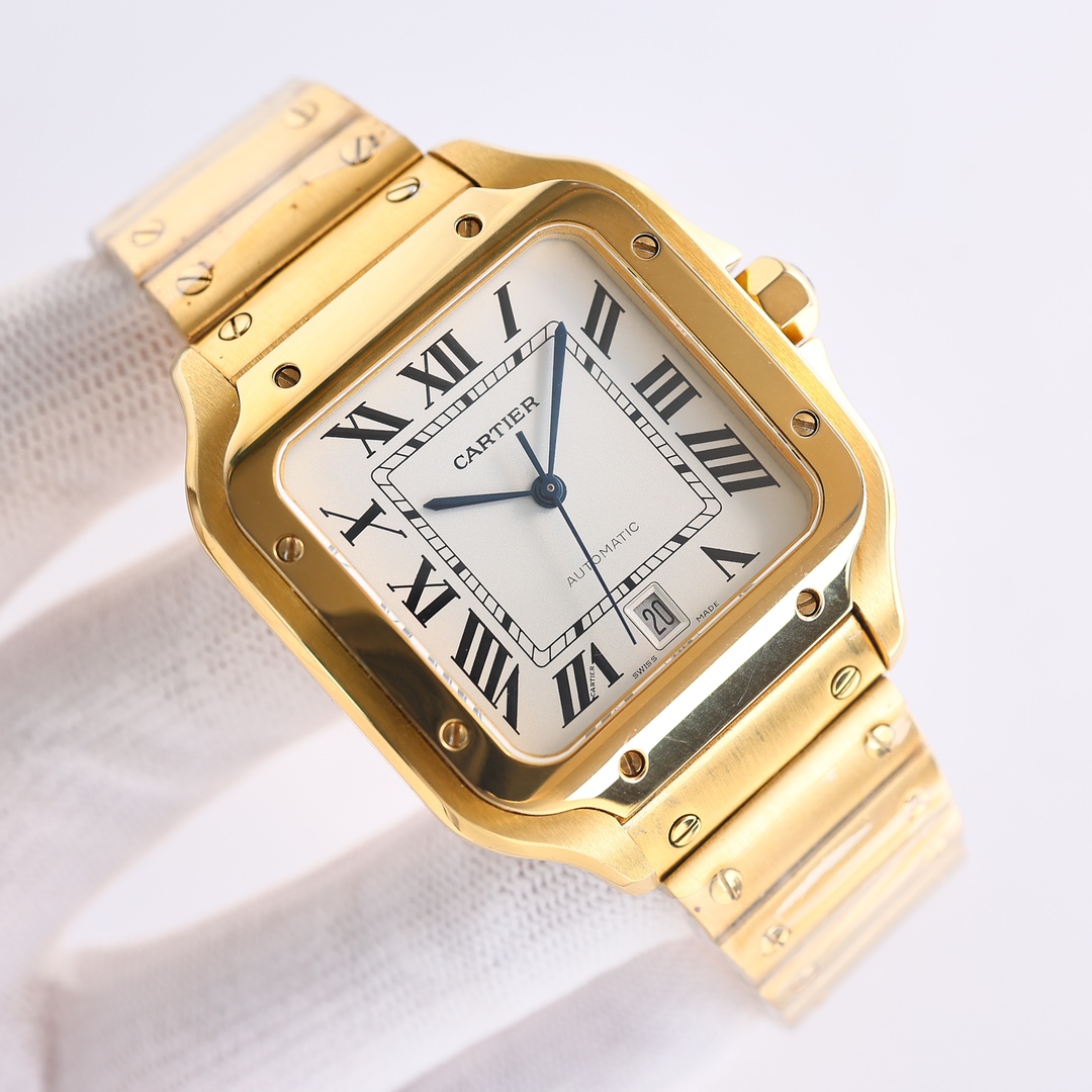 NO:394559,Produced by THB White Shell Gold Shell THB Factory Cartier CARTIER Sandushi Series AF1 1 [Case] ​​Authentic mold opening, equipped with the best imported 316L material!  2【Dial】The dial with genuine mold opening!  3 [Ship Needle] The Swiss craft fired blue needle is the closest to the authentic baked blue needle!  4【Glass】Swiss whitening film/anti-strings/anti-hand patterns!  AF process processing, leaving no trace!  5 [Watch strap] is equipped with an ergonomic SmartLink disassembly system, the most sensitive quick disassembly function in the market 6 [Size] Men's model 39.8 mm x 47.5 mm, thickness 9.08, which is closest to the original version. 7 [Crown] Multi-section spinel sapphire 8 [Movement] is equipped with a 2824 movement and can be replaced with imported movement. 91:1 mold opening, so it can be truly interchangeable with the original accessories. Equipped with card. The two practical inventions of Diya's 'SmartLink' bracelet adjustment device and the 'QuickSwitch' strap quick replacement device!  The best luxury recommendation for gifts, please identify THB exclusive quality, stuart weitzman, cartier, cartier19860909THB 出品 白壳 金壳  THB Factory 卡地亚 CARTIER 山度士系列 AF1 1【表壳】正品开模,搭载最好的进口316L材质！ 2【表盘】正品开模出来的表盘！ 3【表针】瑞士工艺烧制蓝针,最接近正品的烤蓝针！ 4【玻璃】瑞士增透白膜/防弦/防手纹！AF工艺处理,不留痕迹！ 5【表带】配备人体工力学SmartLink拆卸系统,市场最灵敏度的快拆功能 6【尺寸】男款39.8毫米x47.5毫米,厚度9.08 跟原版最接近完美匹配 7【表冠】多切面尖晶蓝宝石 8【机芯】搭载2824机芯可换进口机芯 91:1开模,真正做到可同原版配件互换.配备卡.地亚实用两项发明“SmartLink”表链调节装置和“QuickSwitch”表带快速替换装置！送礼最佳奢华推荐请认准THB独家品质,,stuart weitzman,cartier,cartier,Watch