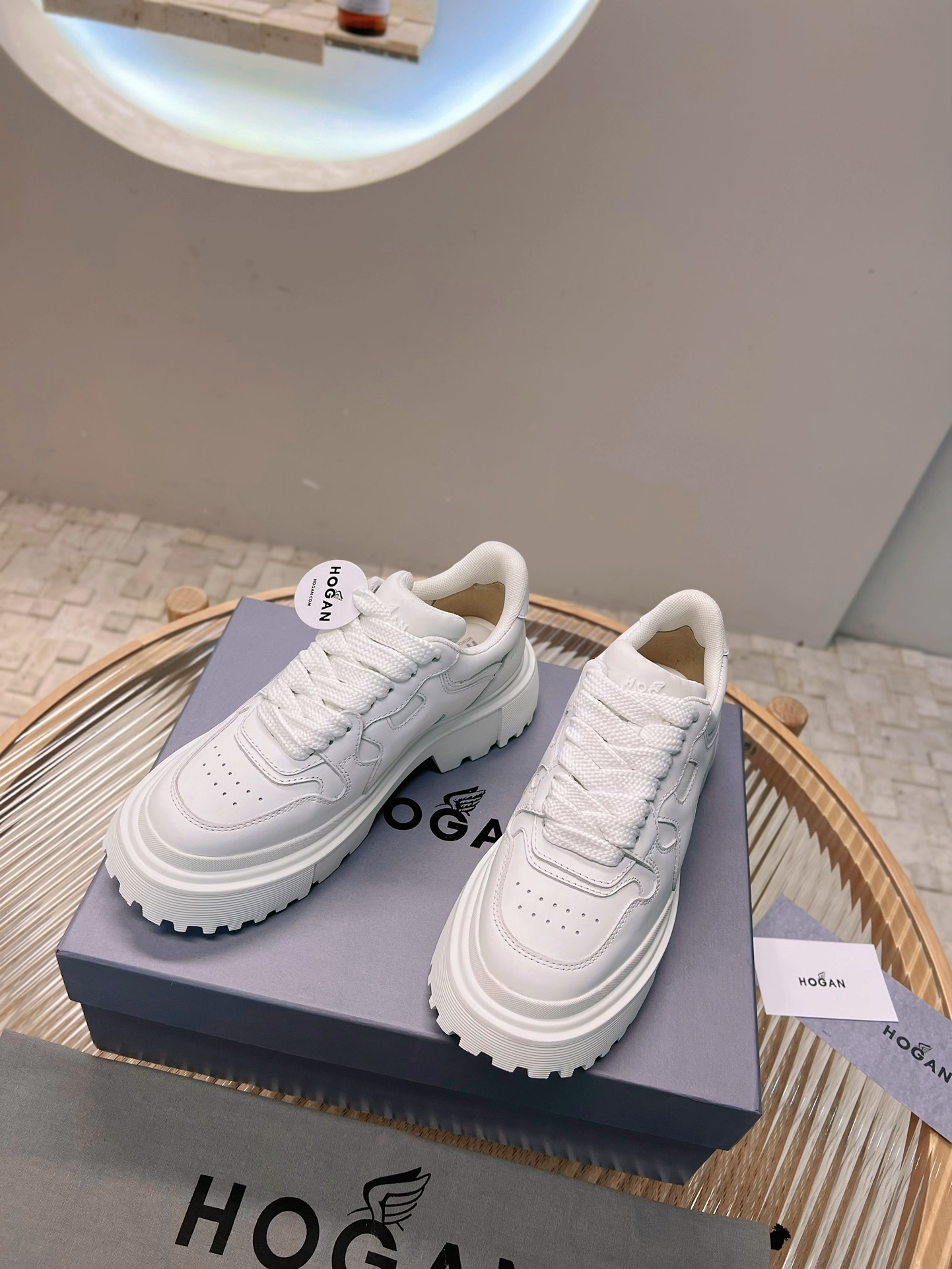 New H629 Series: Stylish Hogan Hogan Shoes with Thick Bottom and Leather Elegance - 图片 2