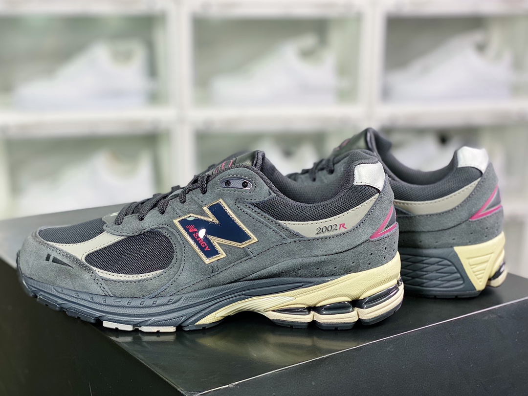 ML2002 Series Retro Daddy Style Casual Sports Jogging Shoes ”Charcoal Gray Pink Beige” M2002RGV