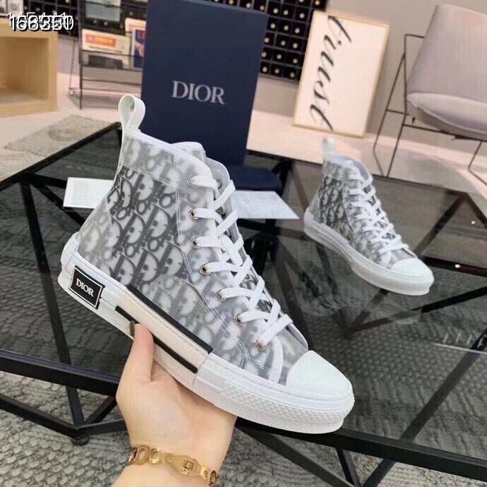 Dior Shoes Sneakers Black Grey Pink White Fabric Rubber Fashion High Tops