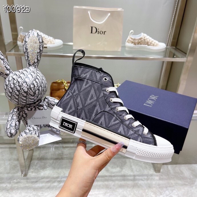 Dior Sneakers Casual Shoes Black Grey Pink White Unisex Fabric Rubber Fashion Casual
