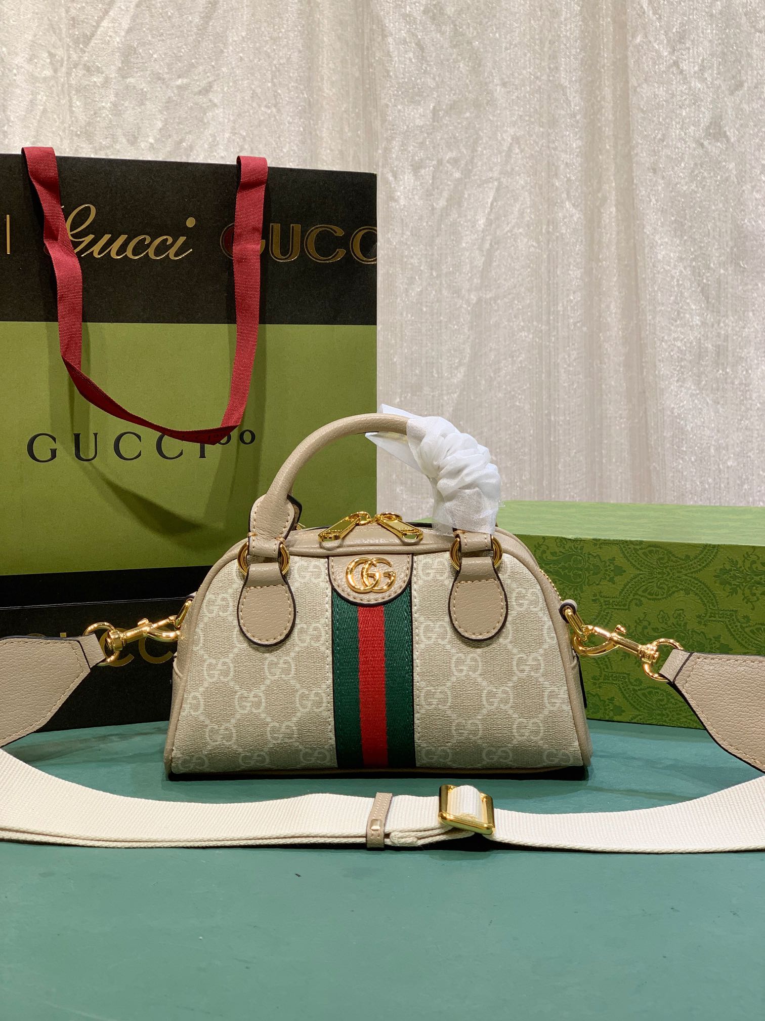 Gucci GG Supreme Fashion
 Bags Handbags Cheap Replica
 Beige Green Red Canvas PVC Mini
