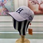 Hermes Luxury
 Hats Baseball Cap Canvas Cowhide Fashion