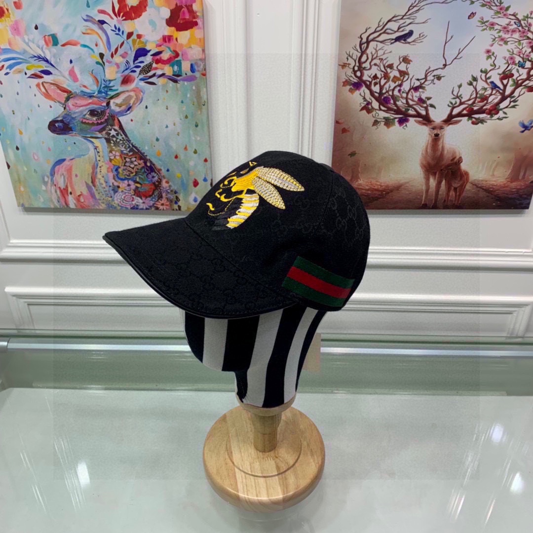 Gucci Replica
 Hats Baseball Cap Embroidery Canvas Cotton Cowhide Fashion