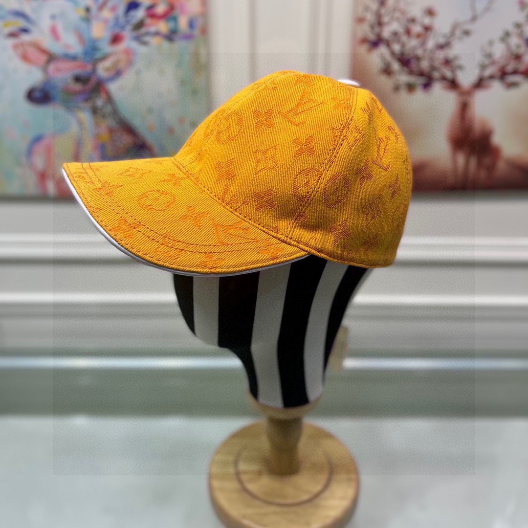 Louis Vuitton Hats Baseball Cap Canvas Cowhide