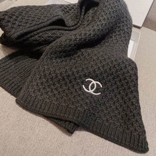 Chanel Wool Scarf, Classic Design, Warm and Stylish, 220*35cm 1 Chanel Wool Scarf, Classic Design, Warm and Stylish, 220*35cm